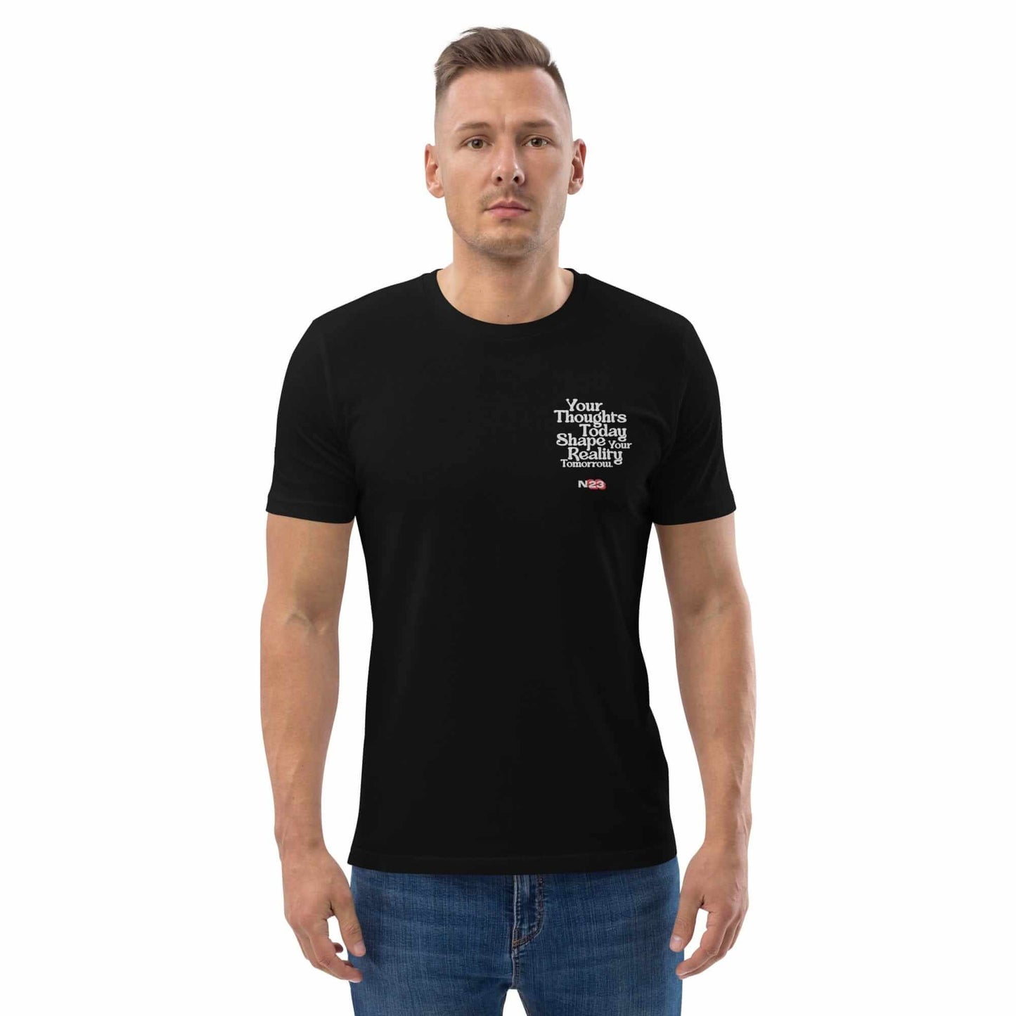 Men's Shirt - Your thoughts today shaper your reality tomorrow - Embroidered