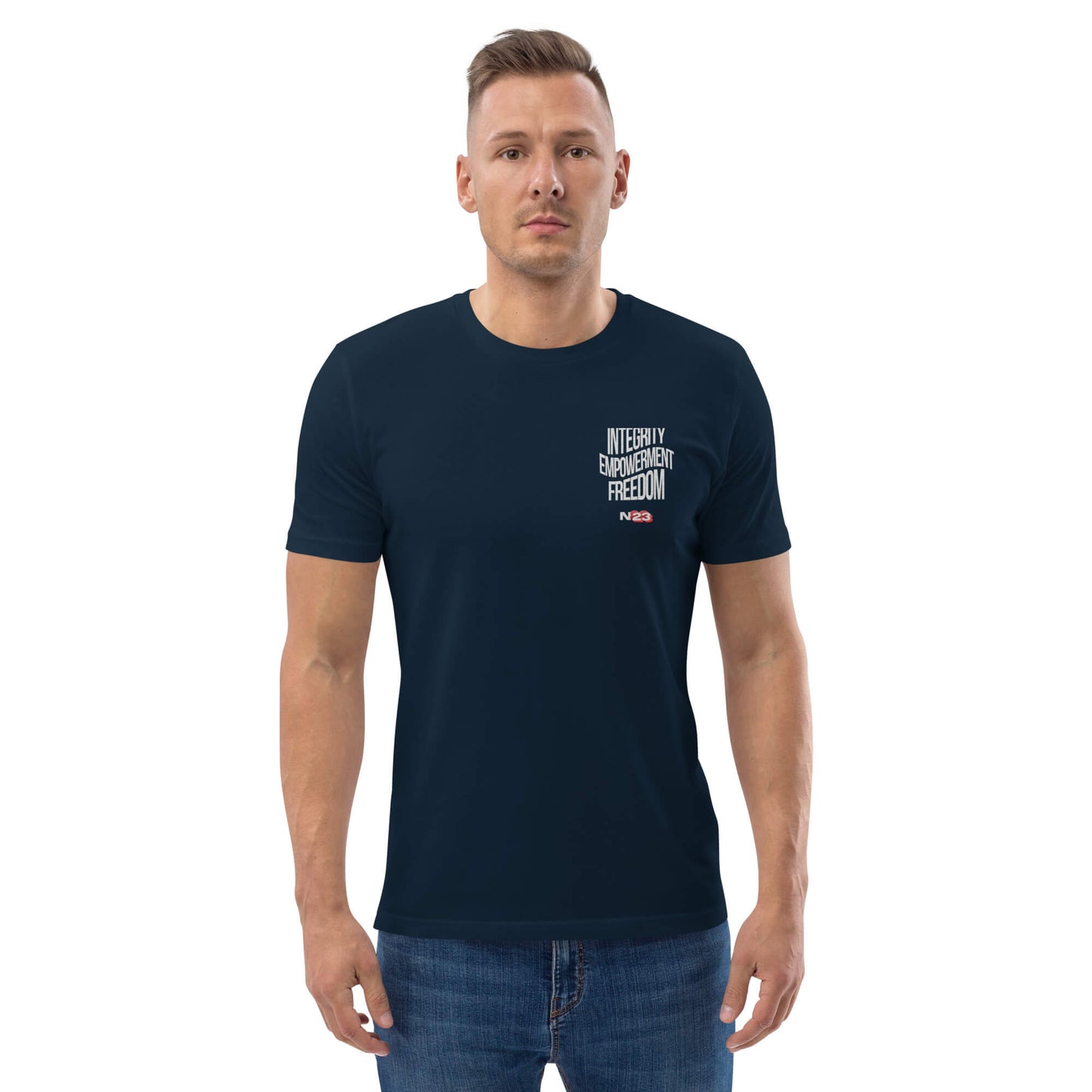 Men's Shirt - Integrity, Empowerment, Freedom - Embroidered